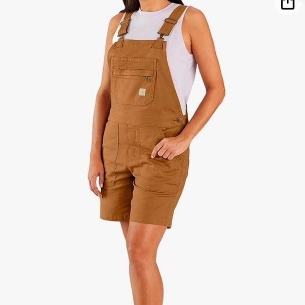 Carhartt Women's Brown Shorts Overalls